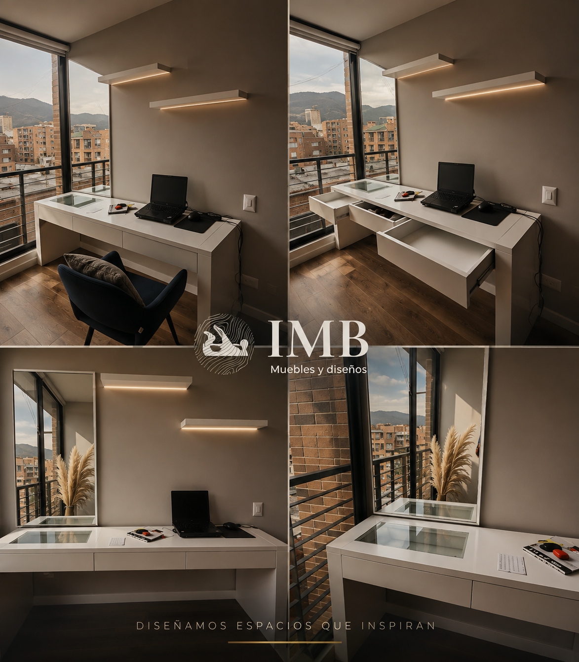 Closet y vestidor a medida — proyecto residencial IMB