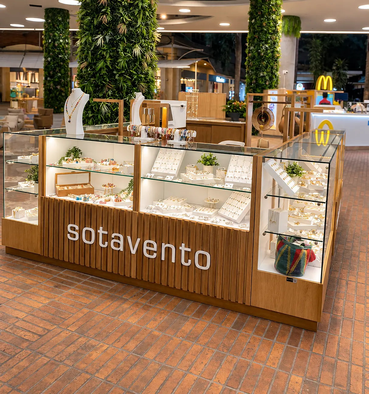 Sotavento — isla de exhibición — proyecto comercial IMB